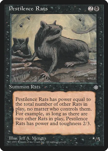 Pestilence Rats, Magic card ICE 157 — Ice Age set