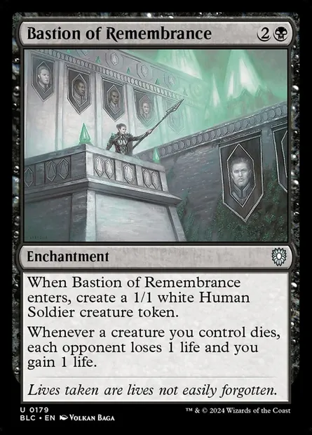 Bastion of Remembrance, Magic card BLC 179 — Bloomburrow Commander set