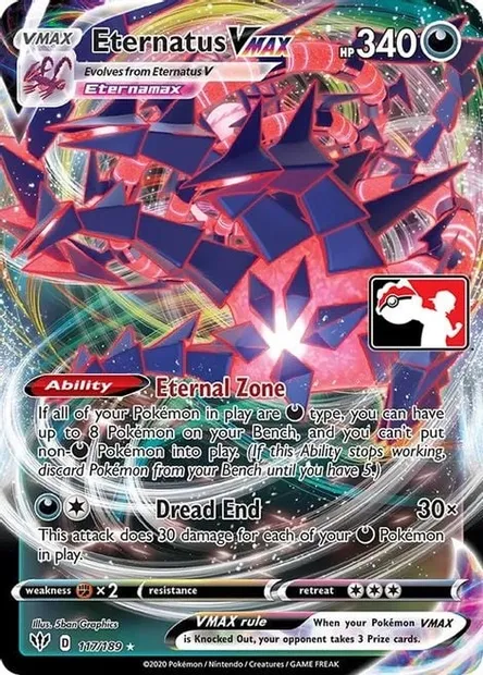 Éthernatos VMAX, carte Pokémon PPS 117 — extension Play! Pokémon Prize Pack Series