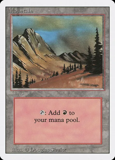 Montagne, carte Magic 3ED 303 — extension Revised Edition