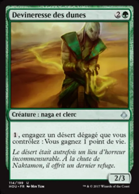 Devineresse des dunes, carte Magic HOU 114 — extension L’âge de la destruction