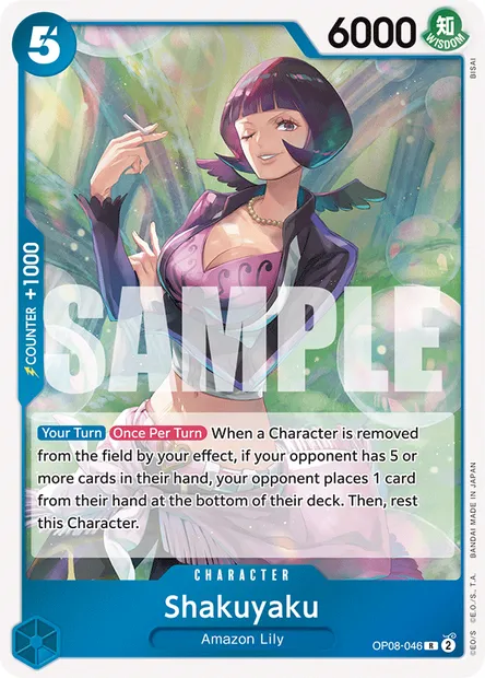 Shakuyaku, One Piece card OP08-046 — TWO LEGENDS set