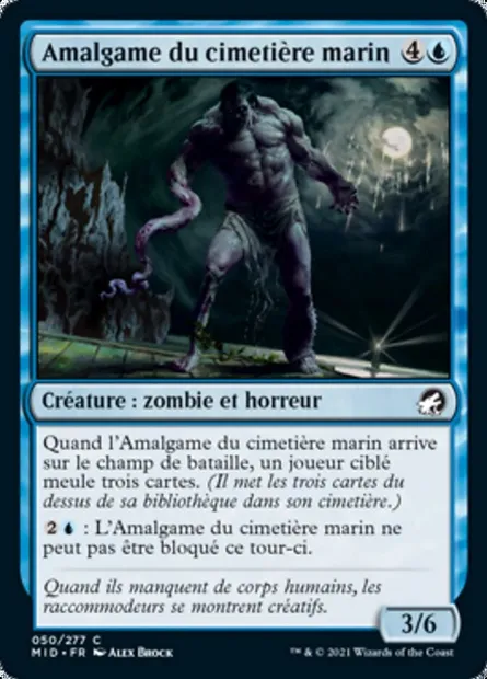 Amalgame du cimetière marin, carte Magic MID 50 — extension Innistrad : chasse de minuit