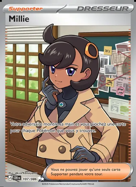 Millie, carte Pokémon CRI 107 — extension Chaos Ascendant