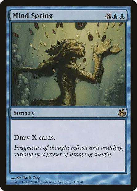 Mind Spring, Magic card MOR 41 — Morningtide set
