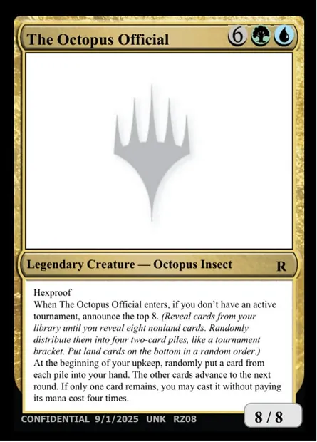 The Octopus Official, Magic card UNK RZ08 — Unknown Event set