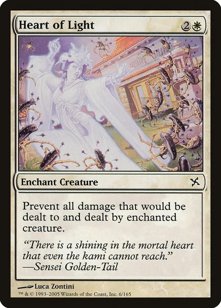 Cœur de lumière, carte Magic BOK 6 — extension Traîtres de Kamigawa