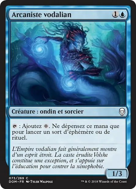 Arcaniste vodalian, carte Magic DOM 73 — extension Dominaria