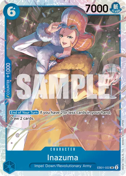 Inazuma, carte One Piece EB01-022 — extension MEMORIAL COLLECTION