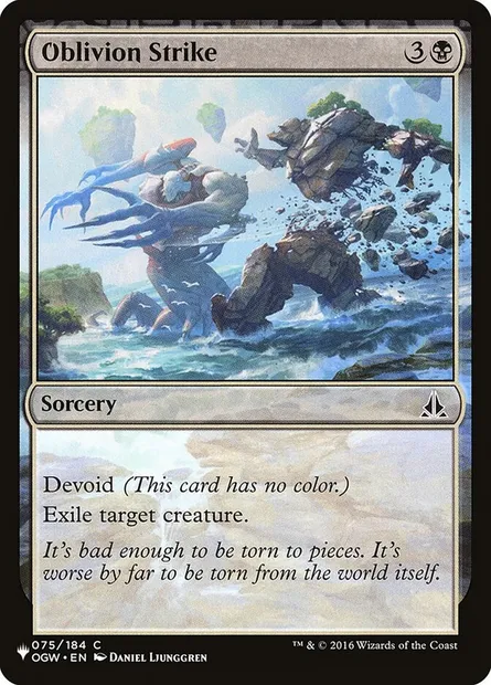 Oblivion Strike, Magic card PLST OGW-75 — The List set