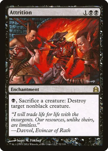 Attrition, Magic card CMD 72 — Commander 2011 set