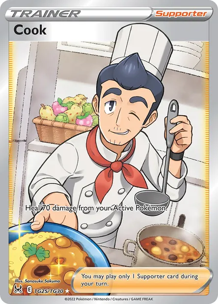 Cook, Pokémon card LOR TG25 — Lost Origin set