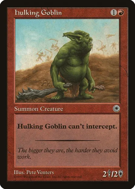 Hulking Goblin, Magic card POR 135 — Portal set