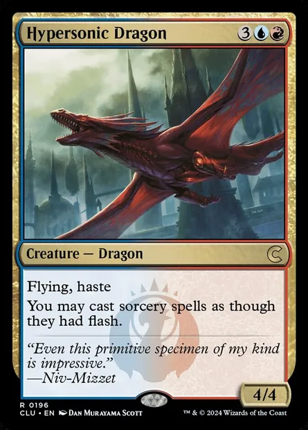 Hypersonic Dragon, Magic card CLU 196 — Ravnica: Clue Edition set