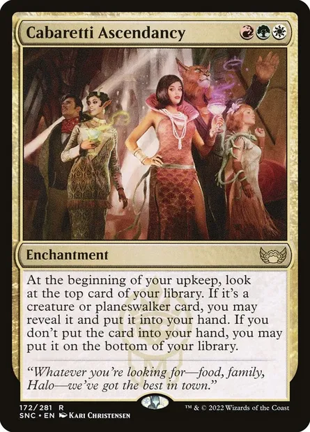 Cabaretti Ascendancy, Magic card SNC 172 — Streets of New Capenna set