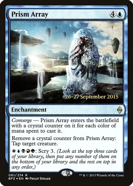 Prism Array, Magic card PBFZ 81s — Battle for Zendikar Promos set