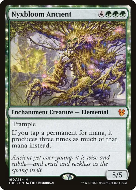 Nyxbloom Ancient, Magic card PTHB 190p — Theros Beyond Death Promos set
