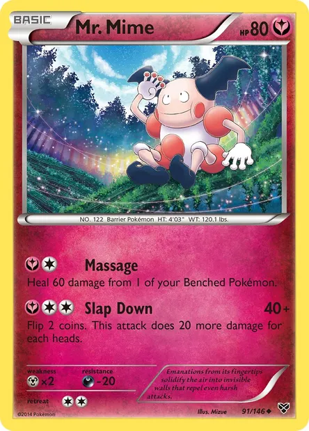 Mr. Mime, Pokémon card XY 91 — XY set