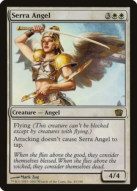 Serra Angel, Magic card 8ED 45★ — Eighth Edition set