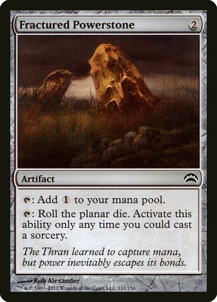 Fractured Powerstone, Magic card PC2 111 — Planechase 2012 set