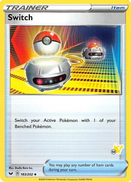 Échange, carte Pokémon BA22 183-52 — extension Battle Academy 2022