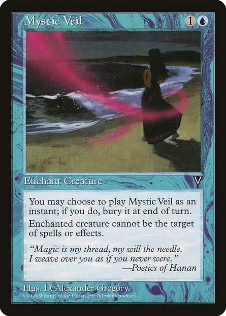 Mystic Veil, Magic card VIS 38 — Visions set