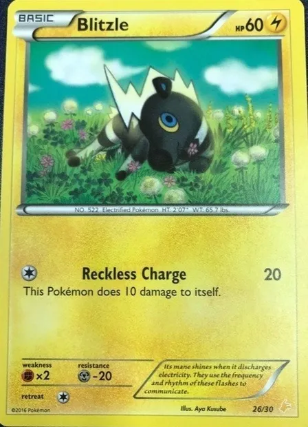 Blitzle, Pokémon card TK9P 026 — XY Trainer Kit: Pikachu Libre & Suicune (Pikachu Libre) set