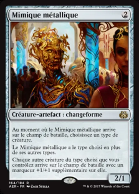 Mimique métallique, carte Magic AER 164 — extension La révolte éthérique