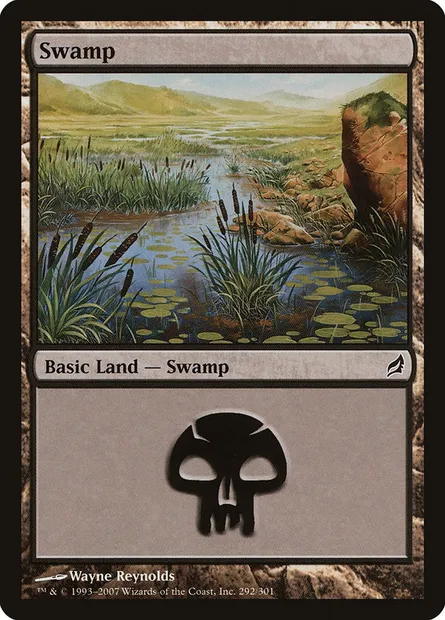 Swamp, Magic card LRW 292 — Lorwyn set