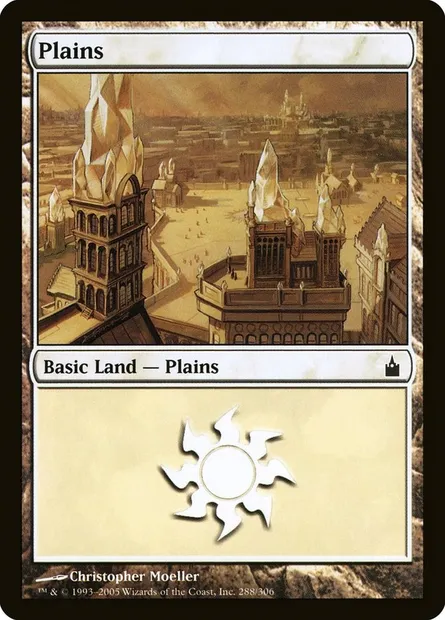 Plains, Magic card RAV 288 — Ravnica: City of Guilds set