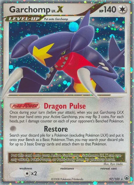 Garchomp, Pokémon card MD 97 — Majestic Dawn set