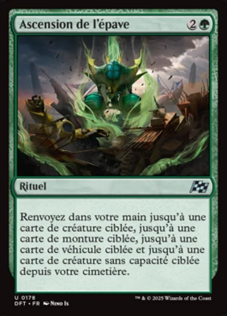 Ascension de l'épave, carte Magic DFT 178 — extension Aetherdrift