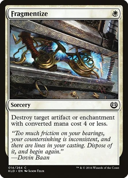 Fragmentize, Magic card KLD 14 — Kaladesh set