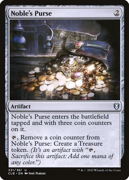 Noble's Purse, Magic card CLB 331 — Commander Legends: Battle for Baldur's Gate set