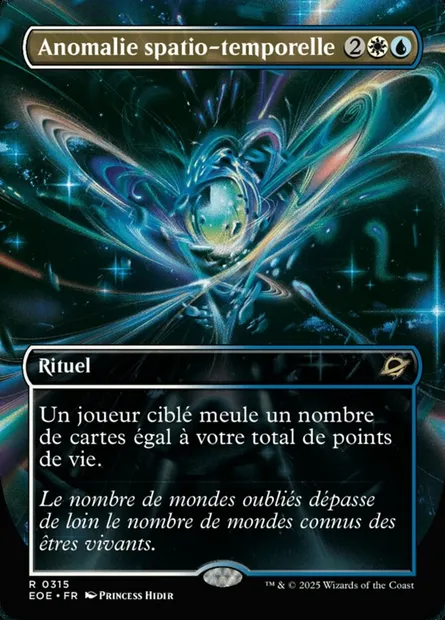Anomalie spatio-temporelle, carte Magic EOE 315 — extension Edge of Eternities