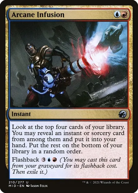 Arcane Infusion, Magic card MID 210 — Innistrad: Midnight Hunt set