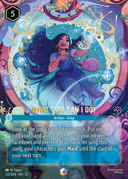 What Else Can I Do?, Disney Lorcana card CH12-237 — Wilds Unknown set
