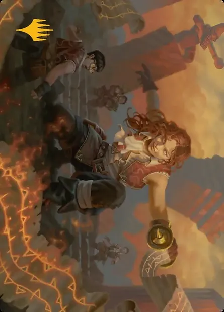Zealous Lorecaster // Zealous Lorecaster, carte Magic ASOS 14 — extension Secrets of Strixhaven Art Series