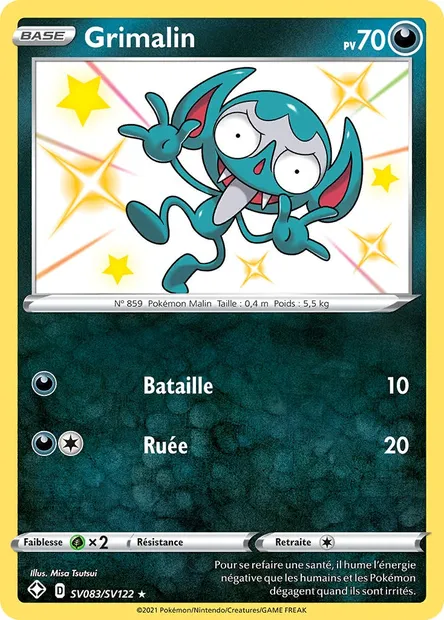 Grimalin, carte Pokémon SHF SV083 — extension Destinées Radieuses