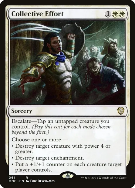 Collective Effort, Magic card ONC 61 — Phyrexia: All Will Be One Commander set
