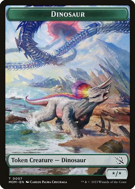 Dinosaur, Magic card TMOM 7 — March of the Machine Tokens set