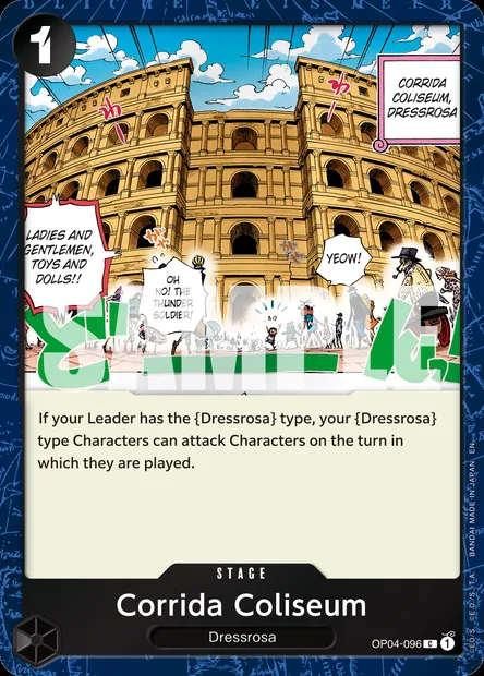Corrida Coliseum, One Piece card OP04-096 — KINGDOMS OF INTRIGUE set