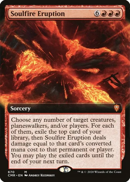 Soulfire Eruption, Magic card CMR 670 — Commander Legends set