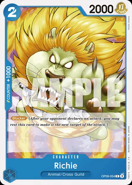 Richie, One Piece card OP09-054 — EMPERORS IN THE NEW WORLD set