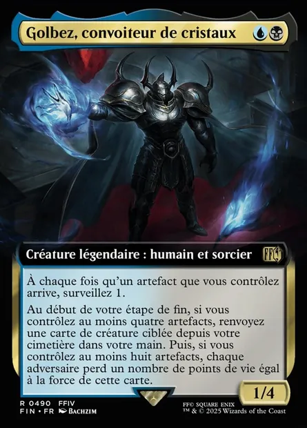 Golbez, convoiteur de cristaux, carte Magic FIN 490 — extension Final Fantasy