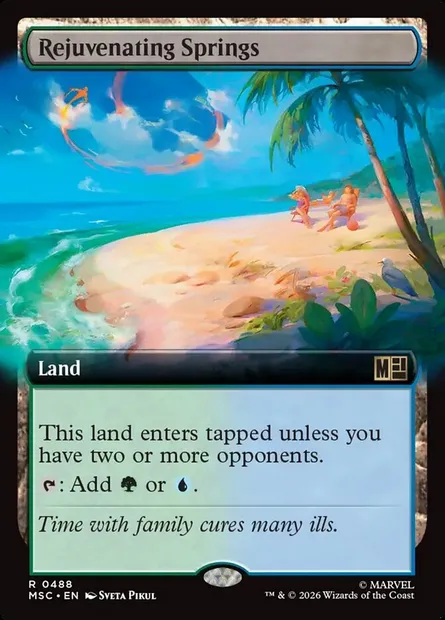 Rejuvenating Springs, Magic card MSC 488 — Marvel Super Heroes Commander set