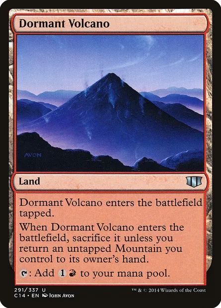 Dormant Volcano, Magic card C14 291 — Commander 2014 set