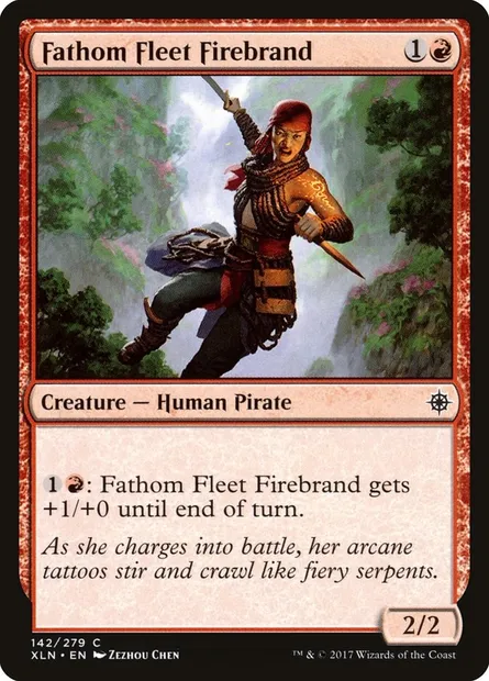 Fathom Fleet Firebrand, Magic card XLN 142 — Ixalan set
