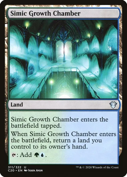 Simic Growth Chamber, Magic card C20 311 — Commander 2020 set