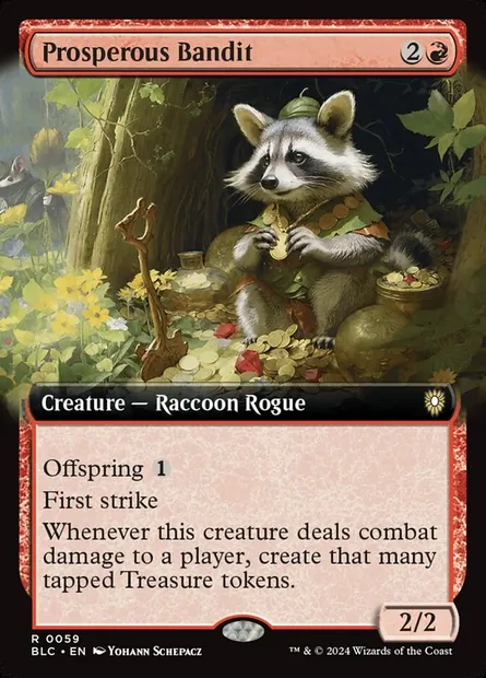 Prosperous Bandit, Magic card BLC 59 — Bloomburrow Commander set